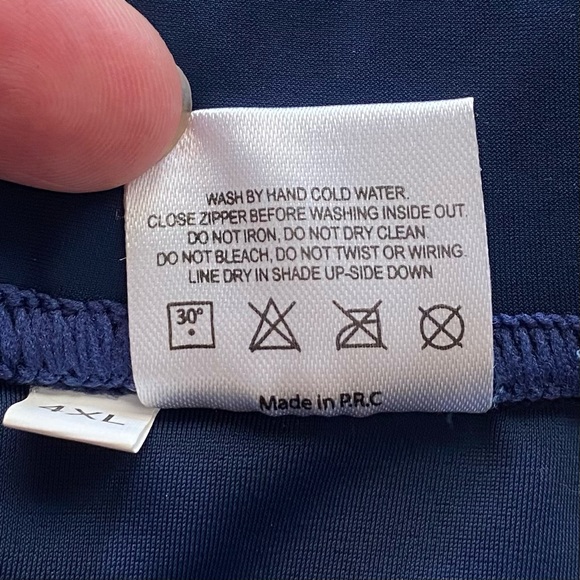 Ceroti Long Inseam Powerband Biking Cycling Spinning Shorts SPF 50 Size 4X NWOT - Picture 10 of 16